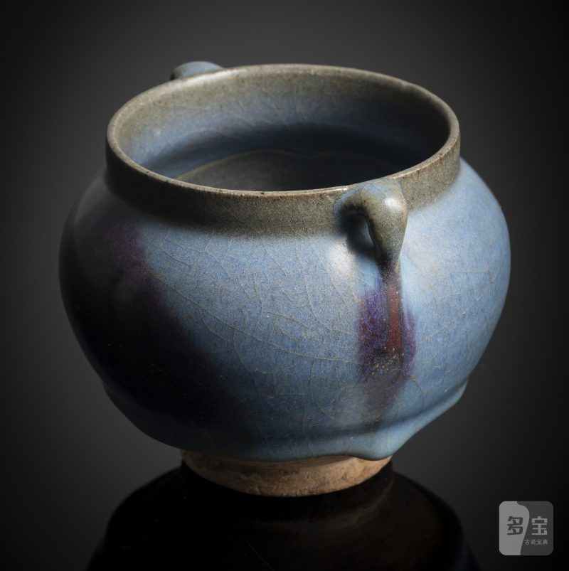 A good Junyao jart with lavender-coloured glaze and purple splashes - 图3